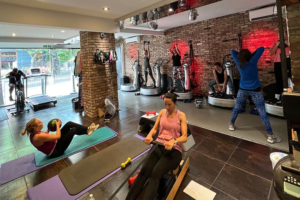Fit 45 Bootcamp at Repose Studio Buckhurst Hill Power plates workout gym Class workout